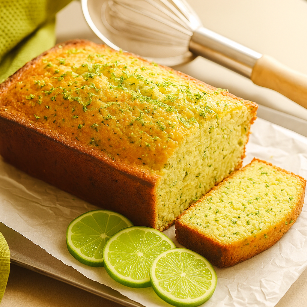 Zucchinikuchen mit Limette