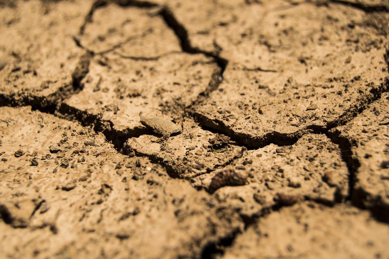Dry soil